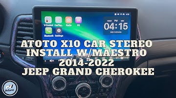 ATOTO X10 Autoradio Ultieme Stapsgewijze Installatiehandleiding met iDataLink Maestro Jeep Grand ...