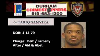 Durham Crimestoppers JUNE 2014 Most Wanted