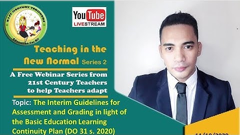 DO 31 s. 2020: Interim Guidelines for Assessment and Grading System