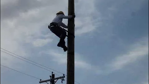 Speed Pole Climbing - Lineman Rodeo 2009 - Oklahoma City OG&E