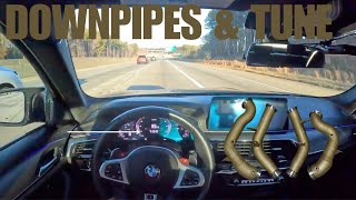 TOOK MY 800 HP M5 COMP TO THE LAKE POV DRIVE (DOWNPIPES, TUNE , INTAKES)