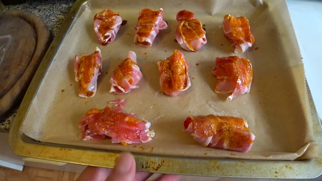 Gefüllte Paprika mit Frischkäse &amp; Bacon - YouTube