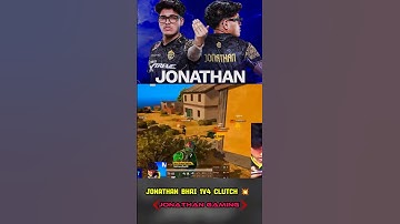 Jonathan bhai ne 1v4 clutch Kar Diya 🤯💛#jonathangaming #godlike #shortsfeed #bgmi #1v4 #shorts