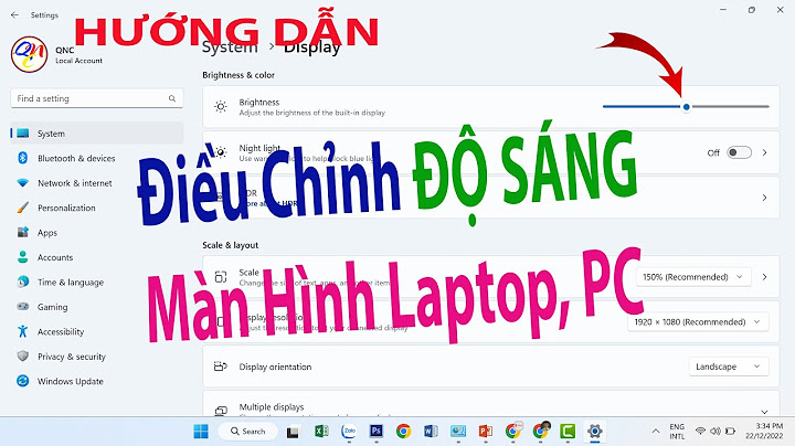 Hướng dẫn cách điều chỉnh độ sáng màn hình laptop