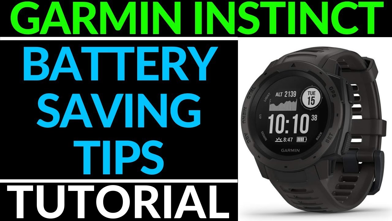 Garmin Instinct Tutorial 