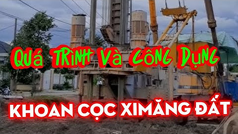 Khoan ximăng đất tại công trình cầu Mỹ Thuận 2