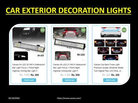 Buy CAR EXTERIOR DECORATION LIGHTS Online