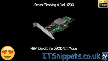Cross Flashing Dell H200i to IT Mode