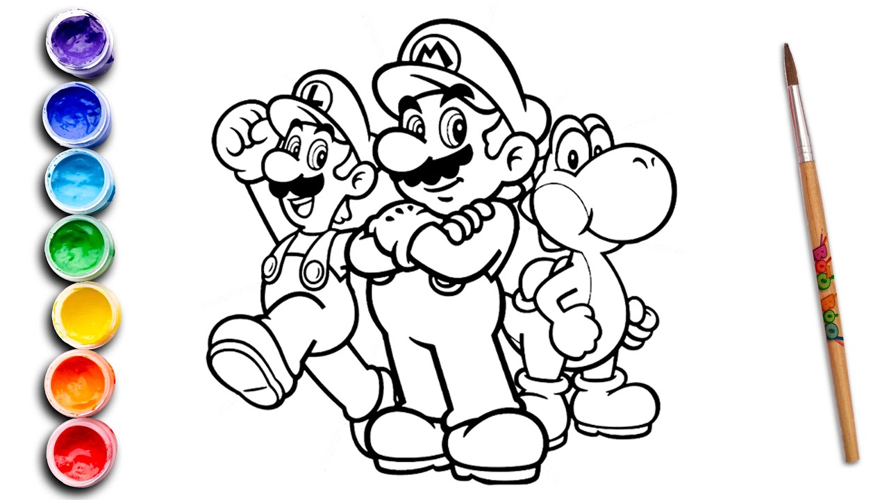🍄 Let’s Draw SUPER MARIO BROS! 🎮 Step into the Mushroom Kingdom with Color & Sparkle! ✨