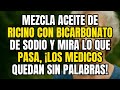 Mezcle aceite de ricino con bicarbonato de sodio y vea qué ocurre