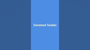 Environment Variables  #technology #codewithme #pythonforbeginners #machinelearning