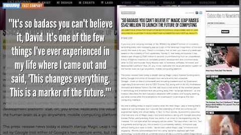 Virtual Reality Magic Leap