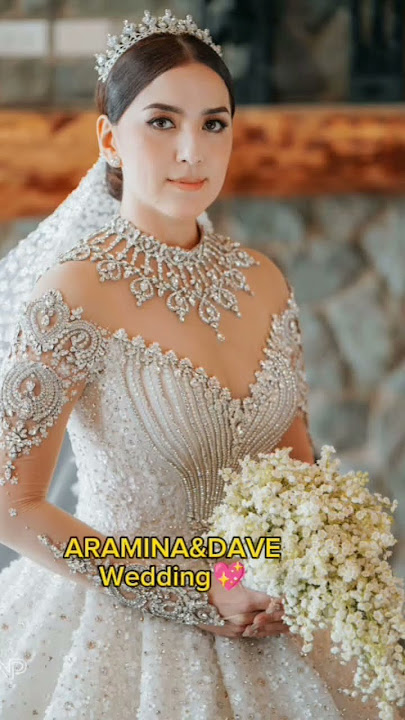Aramina wedding dress 💖 #aramina #wedding #reception #vows