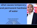 what causes temporary and permanent hardness of water