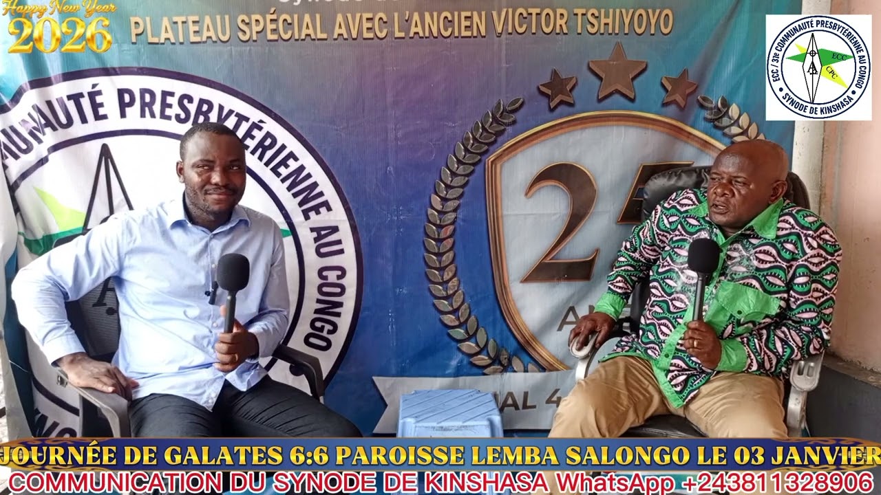 SUIVEZ ATTENTIVEMENT L'EMISSION AVEC LE NOUVEAU RELEGAL SUPPLÉANT DE KINSHASA LE PAST Joseph KADISHA