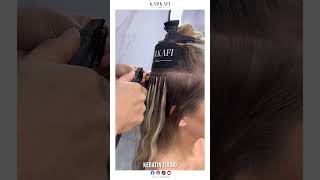 How to Fix Keratin Glue Extension / Karkafi Hair /وصلات الكيراتين/ قرقفي للشعر المستعار /الشعر طبيعي