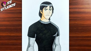 How To Draw Kevin Levin From Ben 10 Alien Force Cartoon screenshot 4