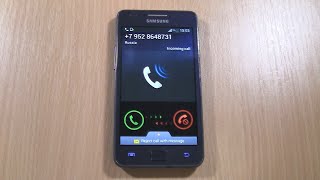 Samsung Galaxy S II Plus incoming call