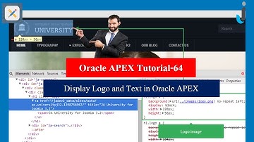 Oracle APEX Tutorial(64)- Display Logo Image and Text in Oracle APEX 5.1
