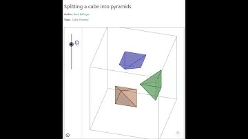 GeoGebra: Splitting a Cube! #mathshorts #edtech #maths  #mathapp #geometry #mathematics
