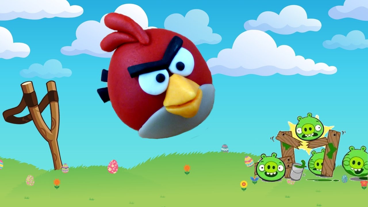 Angry birds Red in Pasta di Zucchero YouTube