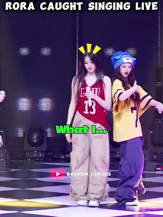Rora shy reaction after singing live #shorts #babymonster #fyp #viral #rora