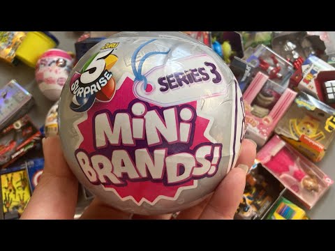 ASMR Unboxing Mini Brands and Teeny Tiny Kitchen Set 