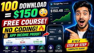 100 Downloads = $150 😳 Free App Development Course (No Coding!)