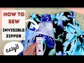 HOW TO insert invisible zipper perfectly! STEP-BY-STEP tutorial