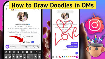 Hoe je de tekenfunctie van Instagram in de chat gebruikt (nieuwe update) | Hoe je doodles tekent ...