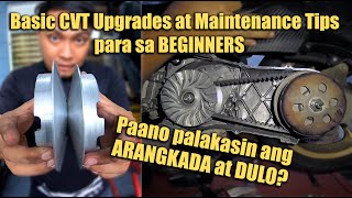 Murang CVT UPGRADES at MAINTENANCE for BEGINNERS| Paano magtono ng KALKAL PULLEY?