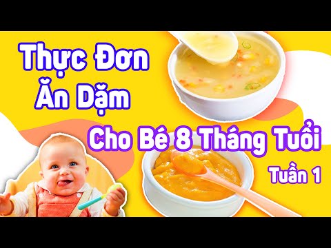 Thực Đơn Ăn Dặm Cho Bé 8 Tháng Tuổi Tuần 1 - Cẩm Nang Làm Mẹ 2020