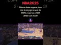 Isso é videogame ou NBA na TV? #nba2k25
