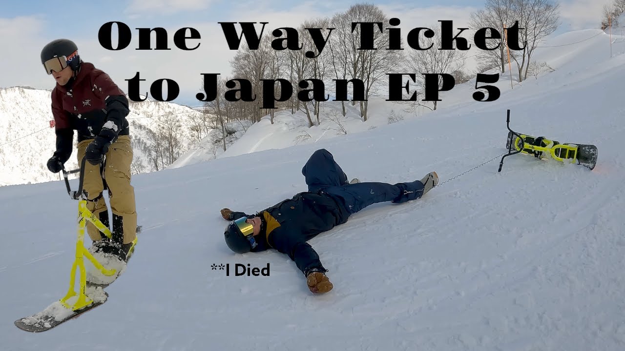 My Brother and I Tried the Snow Scoot (1st time)