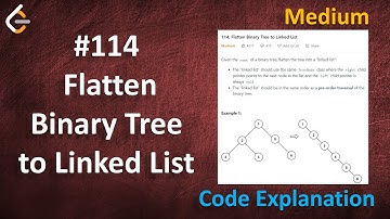 Flatten Binary Tree to Linked List | Live Coding with Explanation | Leetcode - 114