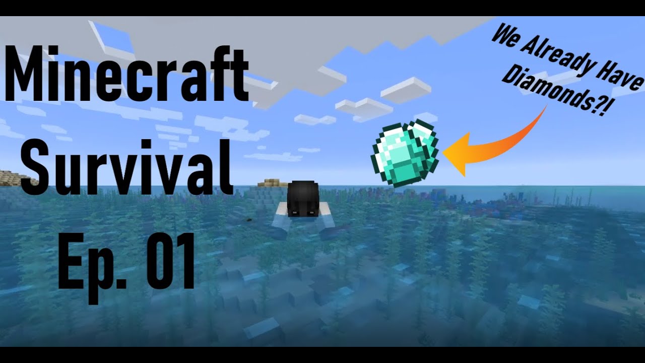 Minecraft Survival Ep. 1 | We Already Have Diamonds! - YouTube