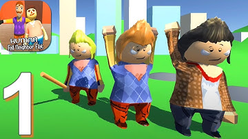 Human Fall Neighbor Flat Mod - Gameplay Walkthrough Part 1 Levels 1-2 (Android)