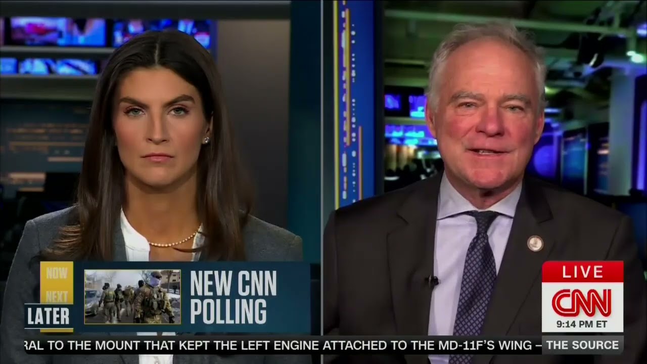 Kaine Joins CNN to Discuss Trump’s Threats of Military Action Against Iran