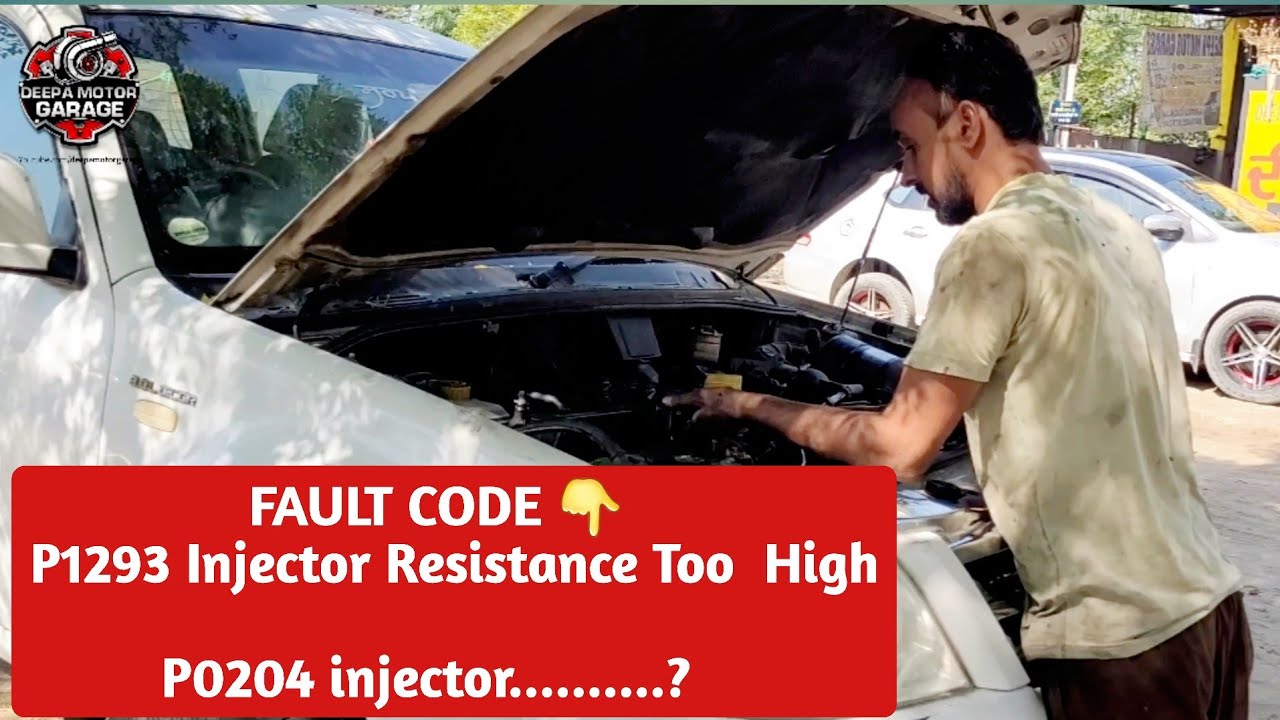 Fault Code P1293 Injector wiring Resistance Too High... P0204
