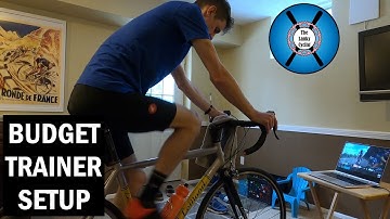 Budget Bike Trainer Setup That Works With Zwift and Sufferfest │ Lanky