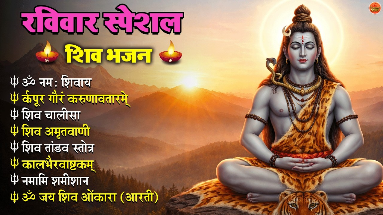 Non Stop Shiv Bhajan Shiv Songs  रविवार भजन  Bhakti Song  शिव चालीसा  भक्ति भजन