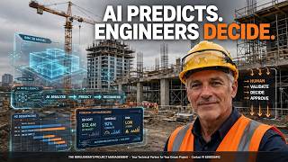 Human I AI PREDICTS. ENGINEERS DECIDE. | The Future of BIM + Project Controls + AI in Construction