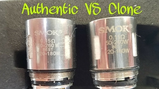 Real vs Fake: Smok TFV8 t8-v8 cloud beast coils