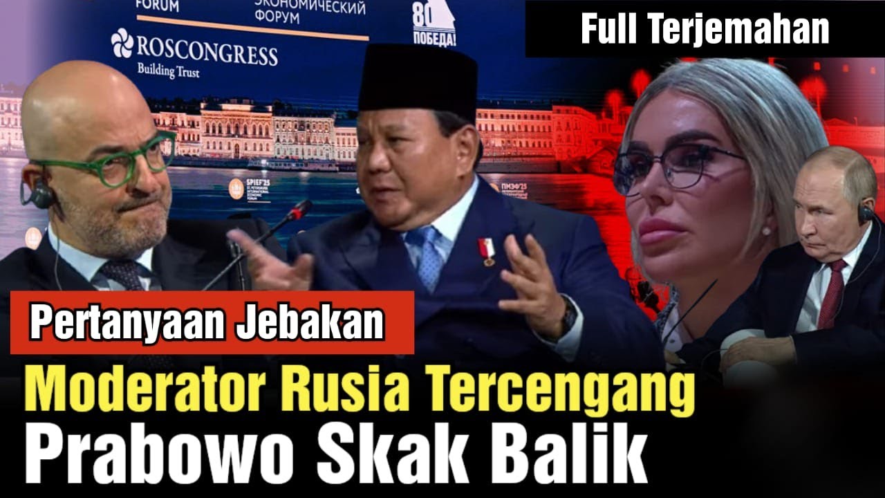 Pertanyaan Jebakan Moderator Rusia, Prabowo Skak Balik, Putin Auto Catat
