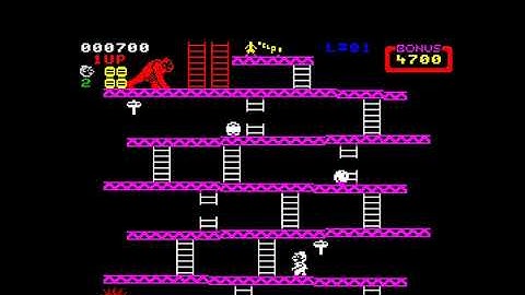 Donkey Kong (ZX Spectrum) Gameplay