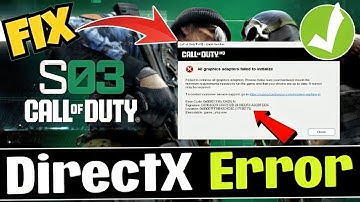 How To Fix COD Warzone & Black Ops 6 Season 3 Game_Ship.exe error and DirectX crashing!
