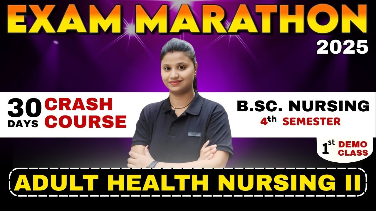 B.Sc. nursing 4th sem | adult health nursing 2 imp | AHN 2 | bsc nursing exam marathon 2025