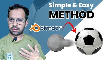 Simple & Easy Method - Create a ⚽ Football (Soccer) In Blender Urdu/Hindi Tutorial