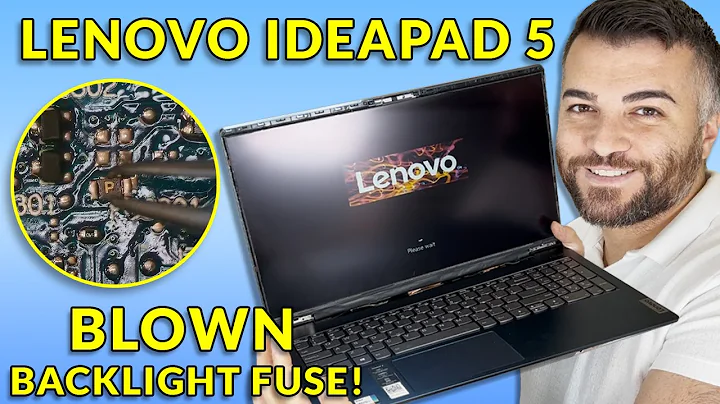 Lenovo IdeaPad 5 Dim Display Repair! (Blown Fuse)