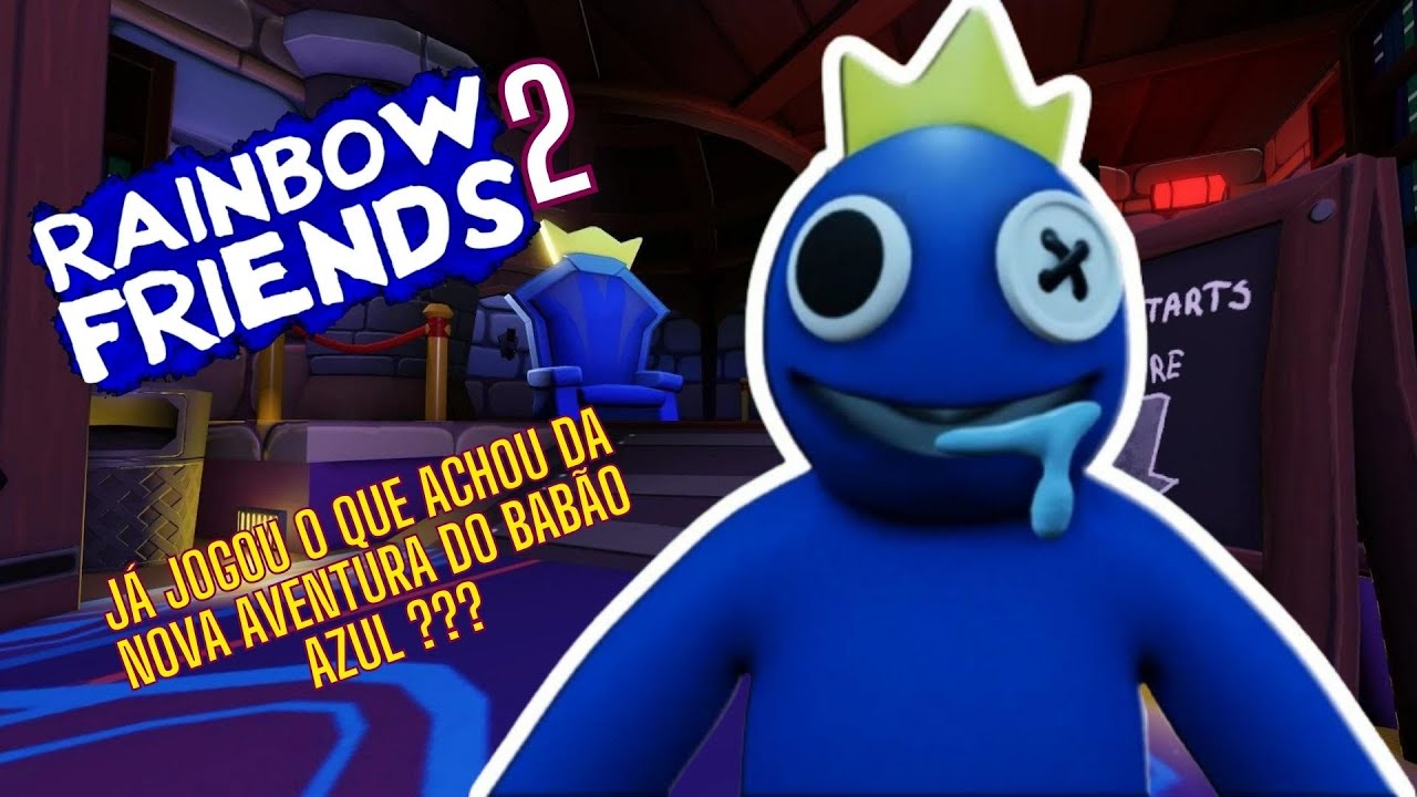 TESTEI O AZUL BABÃO PRA VER SE É BOM MESMO - RAINBOW FRIENDS 